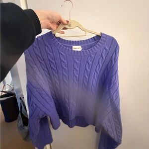 Sunday Best Lavender Cable Knit Sweater